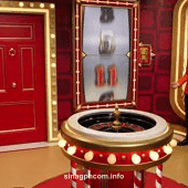 sinagph Red Door Roulette Wheel